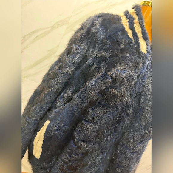 Eizzo damselle mink fur coat jacket - Picture 6 of 16